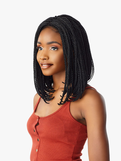 SENSATIONNEL Cloud 9 4X4 PART SWISS LACE Wig - BOX BRAID BOB