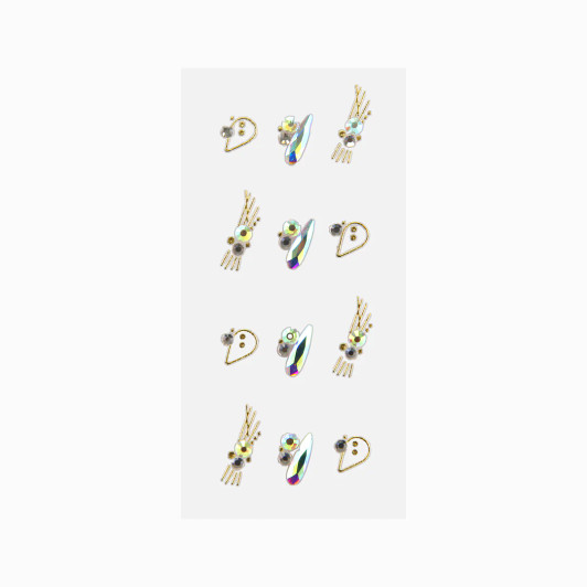 NICKA K Gemstone Nail Stickers (NSGM11)