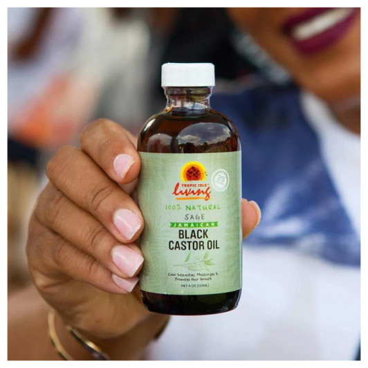 Tropic Isle Living 100% Natural Jamaican Black Castor Oil - Sage
