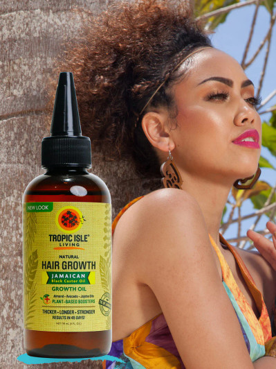Tropic Isle Living 100% Natural Jamaican Black Castor Hair Growth Oil  (4 oz)