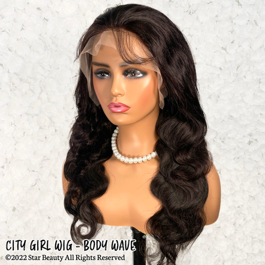 CITY GIRL 100% Human Hair 13x4 Frontal Wig - Body Wave (18"- 26") CITY GIRL 100% Human Hair 13x4 Frontal Wig - Body Wave (18"- 26")