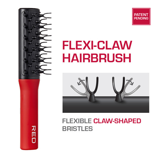 RED Flexiclaw Hair Brush