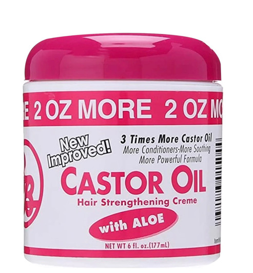 BRONNER BROS Castor Oil Hair Strengthening Creme (6 oz)