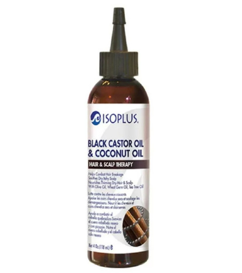 ISOPLUS Black Castor Oil & Coconut Oil Hair & Scalp Therapy (4 oz) ISOPLUS Black Castor Oil & Coconut Oil Hair & Scalp Therapy (4 oz)