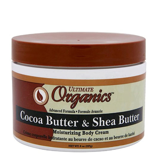 Africas Best Ultimate Originals Cocoa Butter & Shea Butter Moisturizing Body Cream (8 oz)