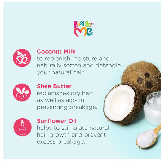 JUST FOR ME Natural Hair Milk Silkening Conditioner (13.5 oz)
