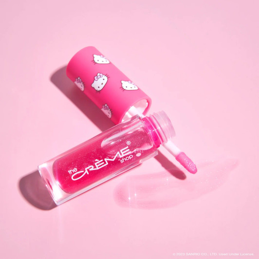 THE CREME SHOP X Hello Kitty Kawaii Kiss Shimmer Lip Oil - BERRY GUMMY