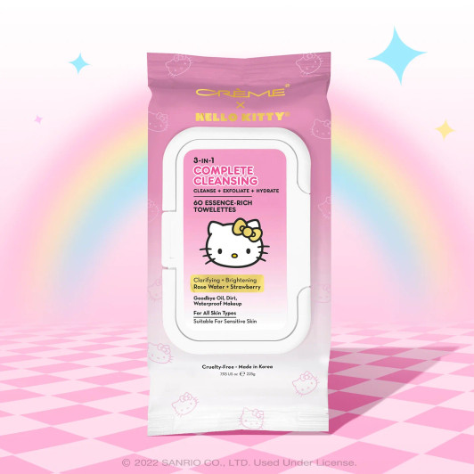 THE CREME SHOP X Hello Kitty 3-In-1 Complete Cleansing Towelettes