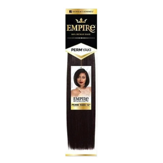 SENSATIONNEL 100% Human Hair Empire Perm Yaki Weave (16"-18")