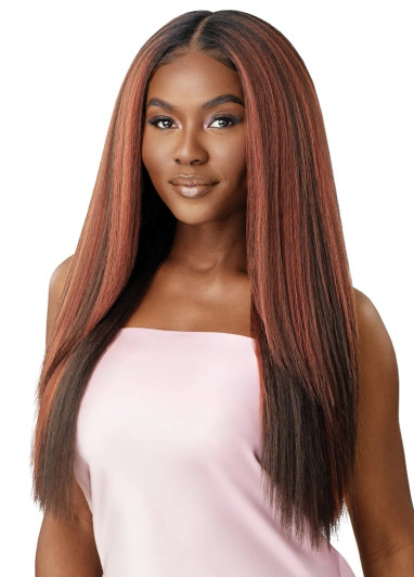 OUTRE Human Hair Blend Airtied  Vanish HD+ Lace Front Wig - HHB-Perm Yaki 26"