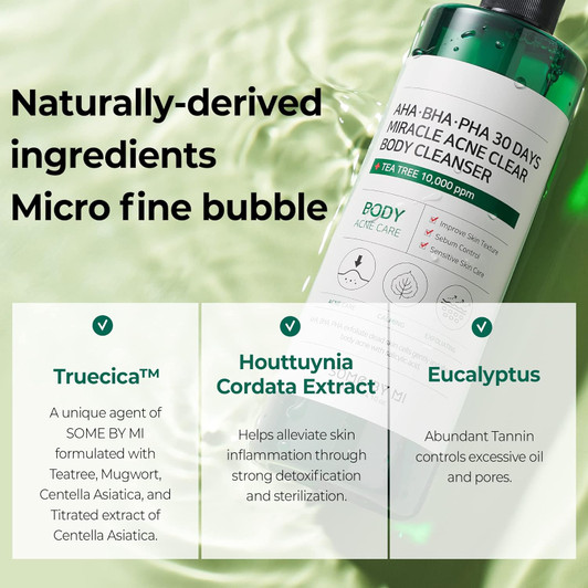 SOME BY MI AHA BHA PHA 30 Days Miracle Acne Clear Body Cleanser (13.5oz) SOME BY MI AHA BHA PHA 30 Days Miracle Acne Clear Body Cleanser (13.5oz)