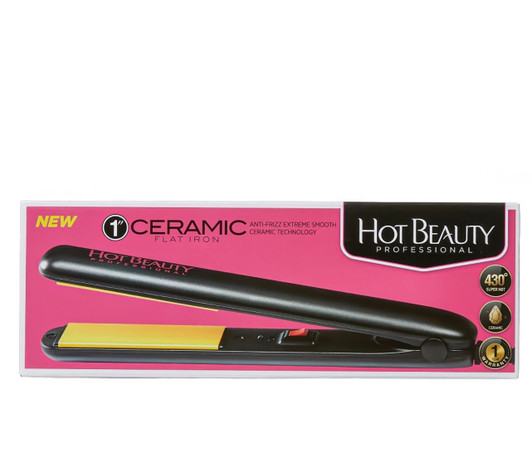 Hot Beauty Ceramic Flat Iron 1"
