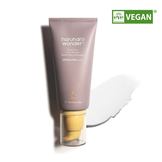 HARUHARU Wonder Black Rice Pure Mineral Relief Daily Sunscreen SPF50+/PA++++(1.6 oz)