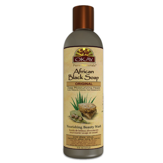 OKAY African Black Soap Liquid (8 oz)