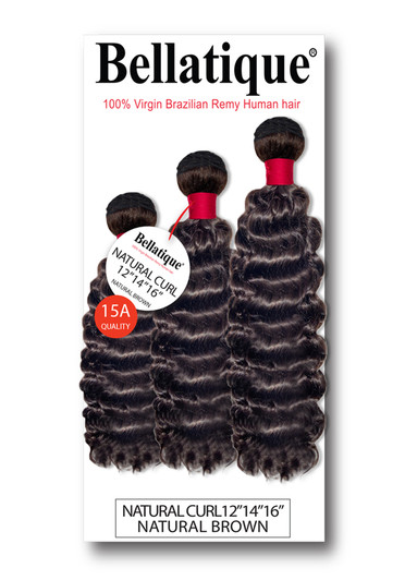 Bellatique 100% Human Hair Multi Pack - Natural Curl Bellatique 100% Human Hair Multi Pack - Natural Curl