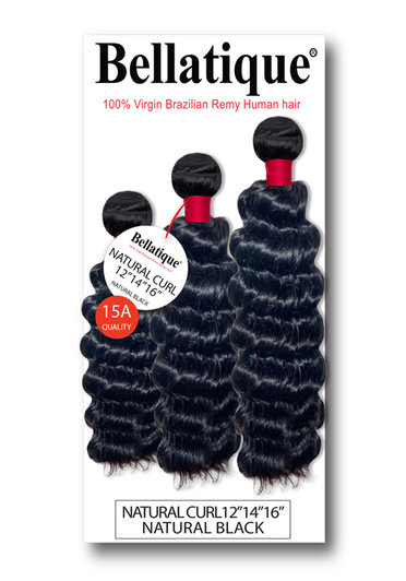 Bellatique 100% Human Hair Multi Pack - Natural Curl Bellatique 100% Human Hair Multi Pack - Natural Curl