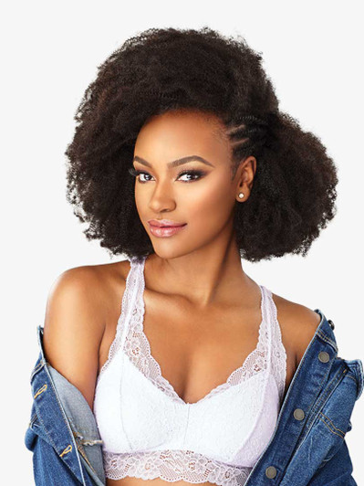 SENSATIONNEL Curls & Kinks 4C Clique Textured Curly Clip-Ins (14"/18")