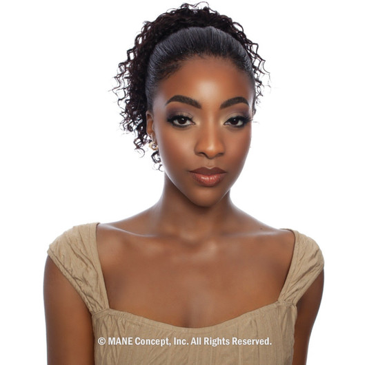 MANE CONCEPT Pristine 100% Human Hair - SPANISH WAVE DRAWSTRING PONYTAIL (12"- 16")