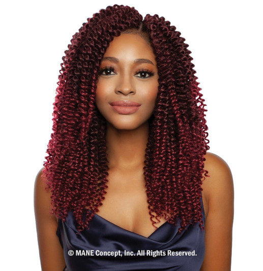 MANE CONCEPT Synthetic Afri Napural Crochet hair - 3X COILY WATER 12" MANE CONCEPT Synthetic Afri Napural Crochet hair - 3X COILY WATER 12"
