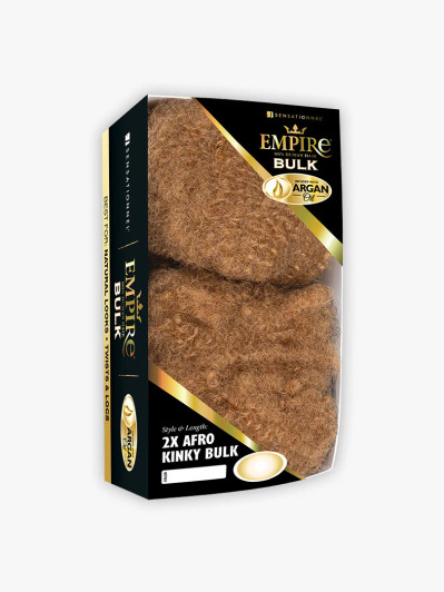 SENSATIONNEL Empire 100% Human Hair Braid  - EMPIRE 2X AFRO KINKY BULK