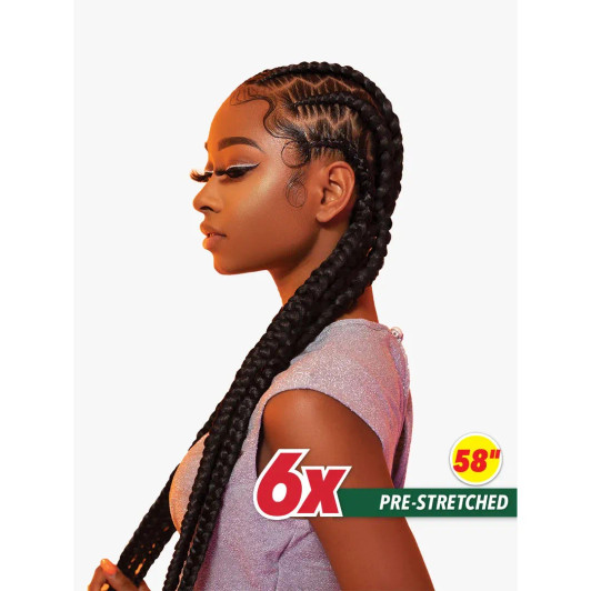 SENSATIONNEL 6X X-Pression Pre-Stretched Braiding Hair 58"