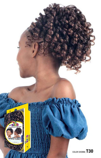 SHAKE N GO Kids Ponytail - SPIRAL CURLY