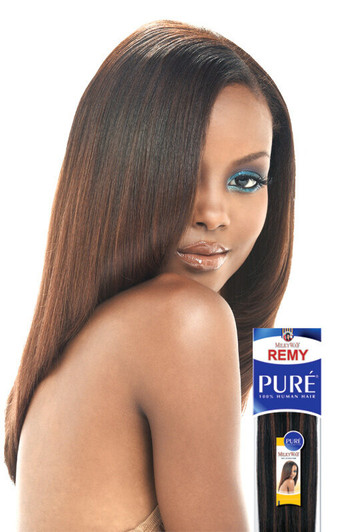 SHAKE N GO Milkyway Pure 100% Human Hair Weave  - YAKY WEAVE (8"-16")
