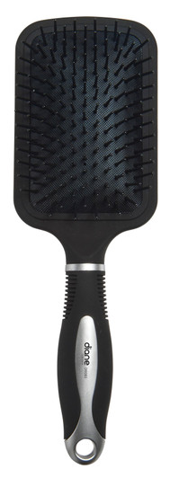 DIANE Black and Silver Paddle Brush