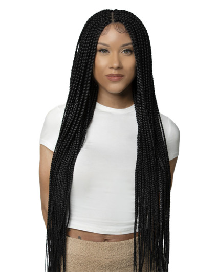 URBAN BEAUTY Queen B Synthetic Braided Lace Wig - Box Braid 36" URBAN BEAUTY Queen B Synthetic Braided Lace Wig - Box Braid 36"