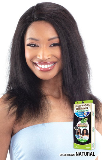 SHAKE N GO Naked Nature 100% Human Hair Wet & Wavy Lace Part  Wig - LILY (20"- 22")