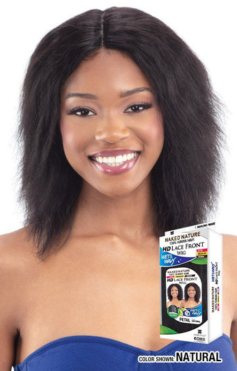 SHAKE N GO Naked Nature 100% Human Hair Wet & Wavy Lace Part  Wig - PETAL SHAKE N GO Naked Nature 100% Human Hair Wet & Wavy Lace Part  Wig - PETAL