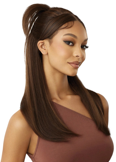 OUTRE Synthetic 5"x5" Lace Closure Wig - HHB-NATURAL YAKI 22"
