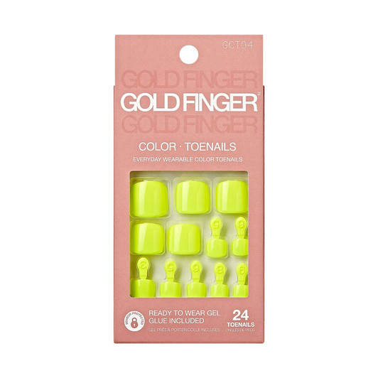 Kiss Gold Finger Solid Color Toenails - SECRECY