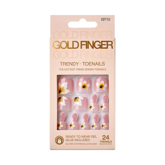 Kiss Gold Finger Solid Color Toenails - HONEY DAISY