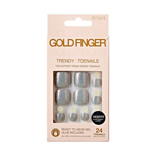 Kiss Gold Finger Trendy Wider Fit Toenails - WEEKEND