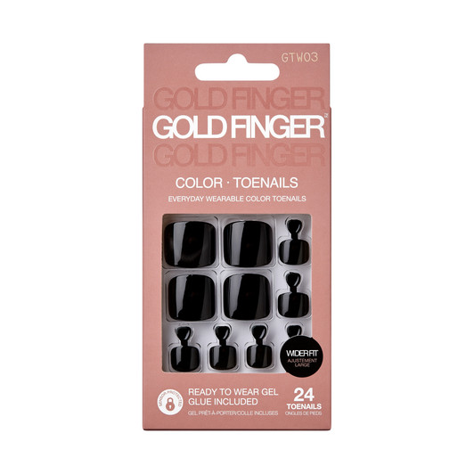Kiss Gold Finger Trendy Wider Fit Toenails - THIS NIGHT
