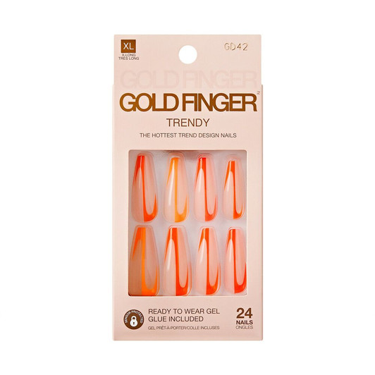 KISS Gold Finger Trendy Nail - Green Flags