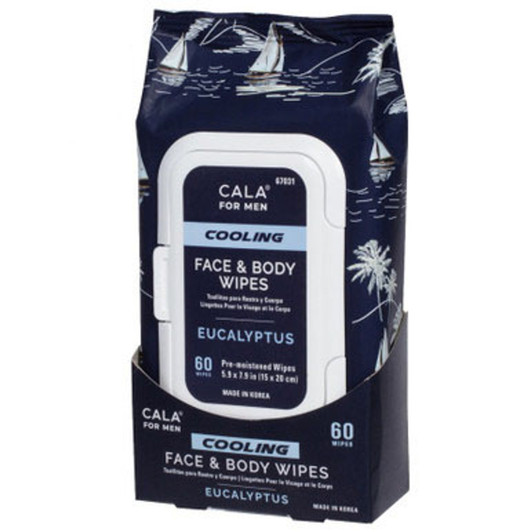 CALA for Men Face & Body Wipes (60 Sheets)