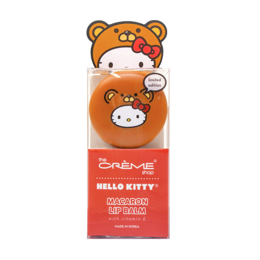 THE CREME SHOP Hello Kitty Teddy Bear Macaron Lip Balm - Red Velvet