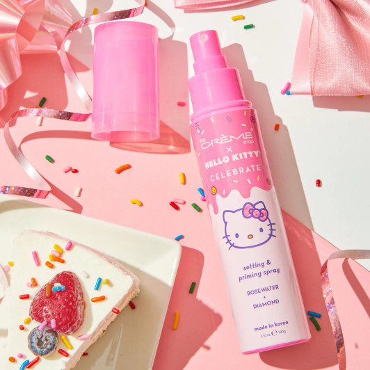 THE CREME SHOP Hello Kitty Celebrate Setting & Priming Spray - Rose Water + Diamond