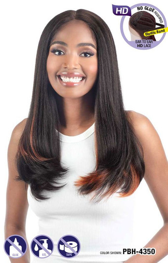 SHAKE N GO Synthetic Snatched Glueless Lace Wig - SILK PRESSED