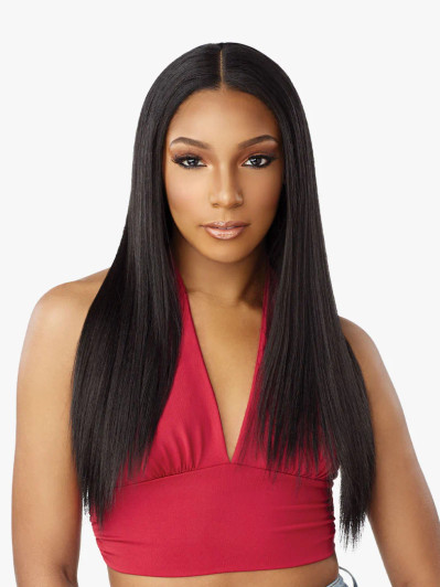 SENSATIONNEL Synthetic Curls Kinks N Co Glueless Lace Wig - V-Part Unit 1