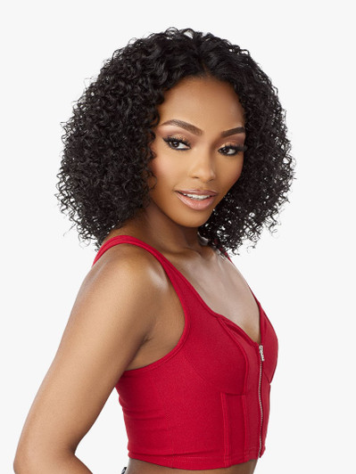 SENSATIONNEL Synthetic Curls Kinks N Co Glueless Lace Wig - V-Part Unit 4