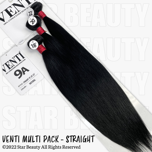 VENTI 100% Human Hair Bundle Multi Pack - Straight VENTI 100% Human Hair Bundle Multi Pack - Straight