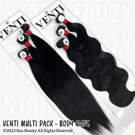VENTI 100% Human Hair Bundle Multi Pack - Body Wave VENTI 100% Human Hair Bundle Multi Pack - Body Wave