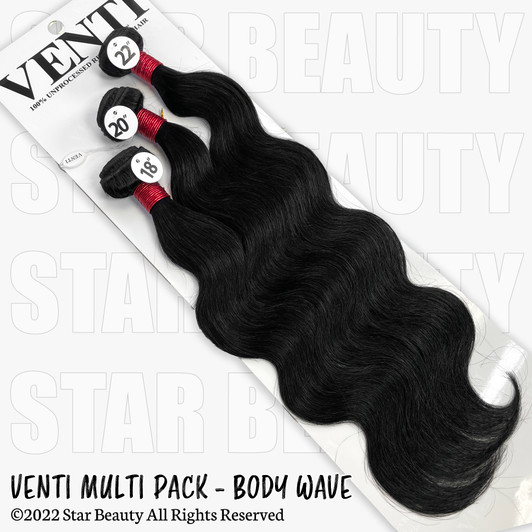 VENTI 100% Human Hair Bundle Multi Pack - Body Wave VENTI 100% Human Hair Bundle Multi Pack - Body Wave