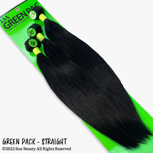 Green Pack 100% Human Hair Multi Pack - Straight