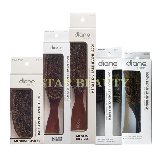 DIANE 100% Boar Brush with Medium Brushes