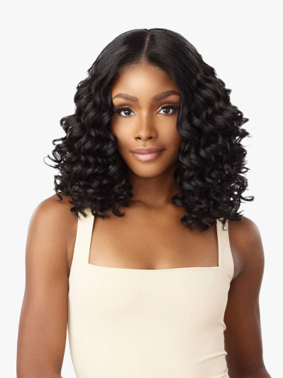 SENSATIONNEL Synthetic Curls Kinks N Co Glueless Kinky Edges - Y-PART SPIRAL CURL 14″