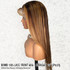 BOMB HAIR 100% Human Hair 13X5 Lace Frontal Wig - Straight 24"(P4/27)
